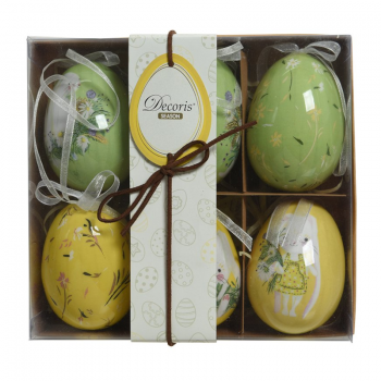 Eier assortiert 4 cm (grün / gelb)